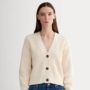 Everlane Boxy Cardigan in Everyday Cotton